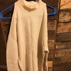 Long sleeve off white sweater